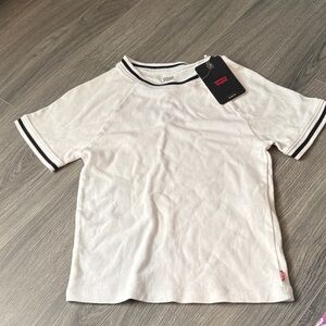 Levi's White Tee with Black Accents